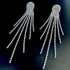 NWT Waterfall Sparkling Crystal Earrings